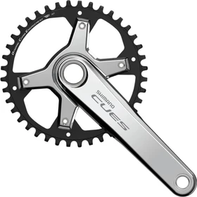 Shimano CUES FC-U6030-1 40 Zähne Kurbelgarnitur 175mm polished silver