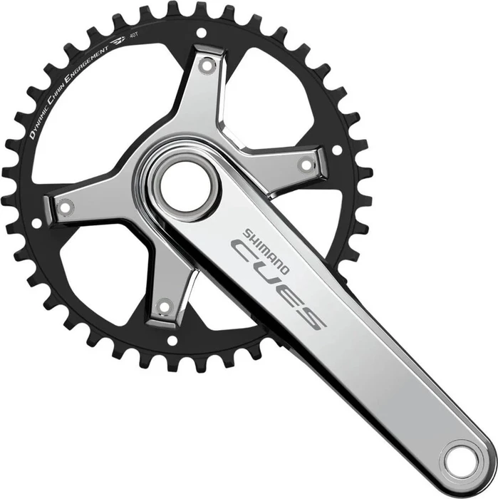 Shimano CUES FC-U6030-1 40 Zähne Kurbelgarnitur 175mm polished silver