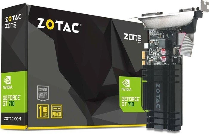 Zotac GeForce GT 710 PCIe x1, 1GB DDR3, VGA, DVI, HDMI