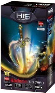 HIS Radeon HD 7850 Fan, 2GB GDDR5, DVI, HDMI, 2x mDP