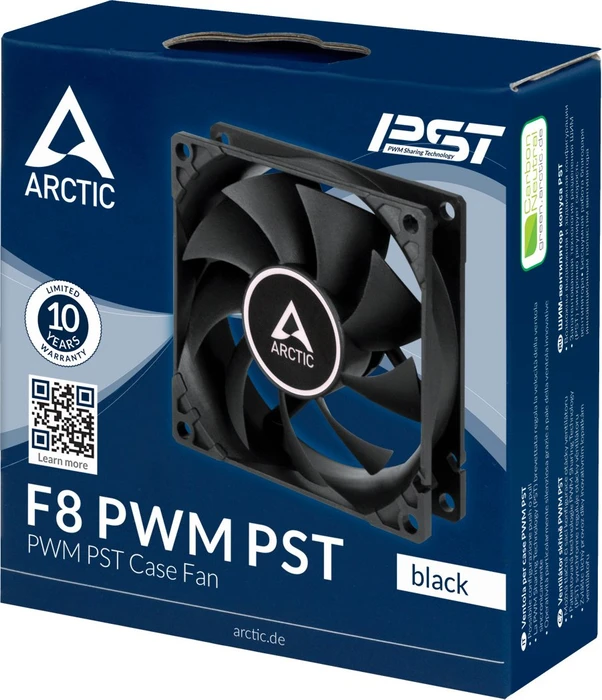 ARCTIC F8 PWM PST, schwarz, 80mm
