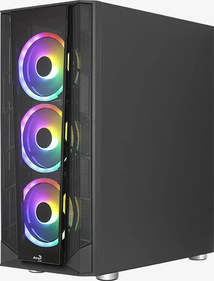 AeroCool Prism, Lüfter LED Fixed RGB, Glasfenster