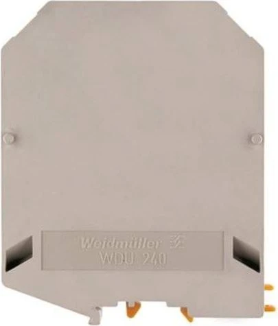 Weidmüller WDU 240 Durchgangs-Reihenklemme, Schraubanschluss, dunkelbeige, 240 mm², 415 A, 1000 V, Anzahl Anschlüsse: 2