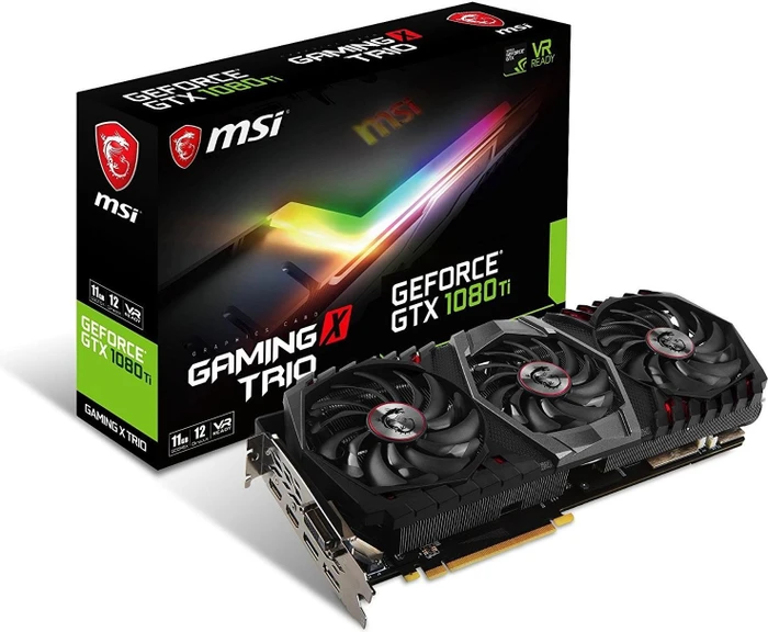 MSI GeForce GTX 1080 Ti Gaming X Trio, 11GB GDDR5X, DVI, 2x HDMI, 2x DP