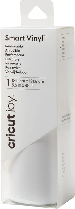 Cricut Joy Smart Vinylfolie ablösbar weiß, 13.9x122cm