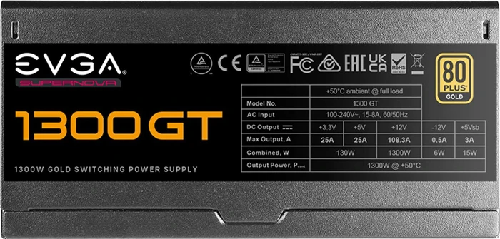EVGA SuperNOVA GT 1300 1300W, ATX 2.52