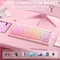 Aula F75 Pro, Pink Translucent Gradient, LEDs RGB, hot-swap, LEOBOG Feather, USB/Bluetooth, US Vorschaubild