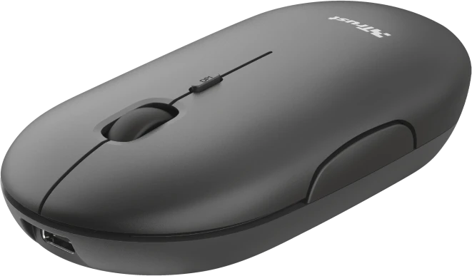 Trust Puck Wireless Mouse schwarz, USB/Bluetooth