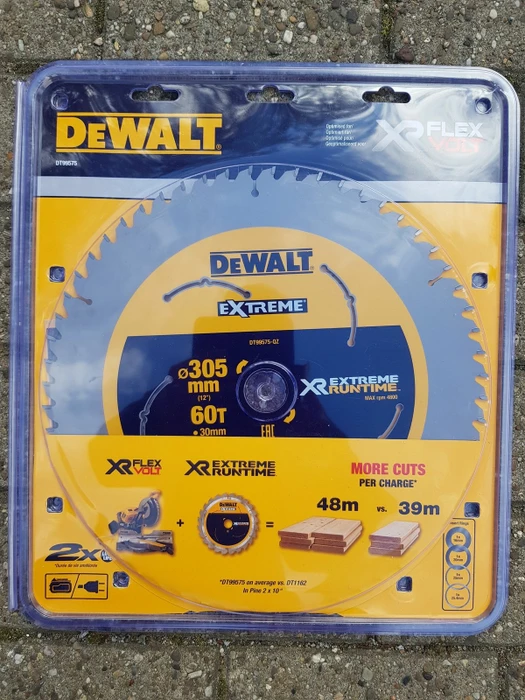 DeWalt DT99575 Extreme Runtime Kreissägeblatt 60Z, 305x1.6x30mm, 1 Stück