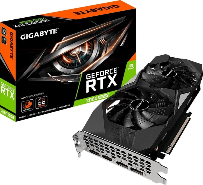 GIGABYTE GeForce RTX 2060 SUPER Windforce OC 8G (Rev. 2.0), 8GB GDDR6, HDMI, 3x DP