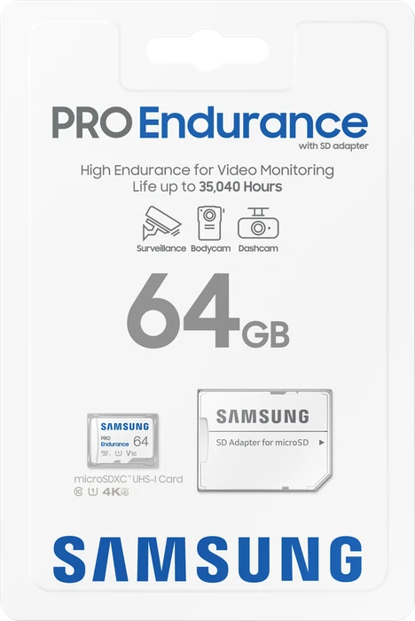 Samsung PRO Endurance R100/W30 64GB Kit, UHS-I U1, Class 10