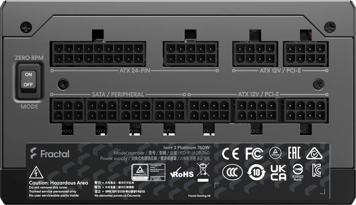 Fractal Design Ion+ 2 Platinum 760W, ATX 2.52