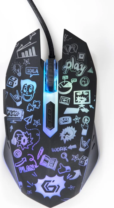 Gembird Optical LED Mouse 6B-02 Grafix, Motiv, USB