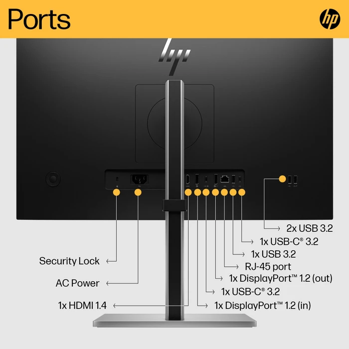 HP E24u G5, 5 Jahre Garantie, 23.8"