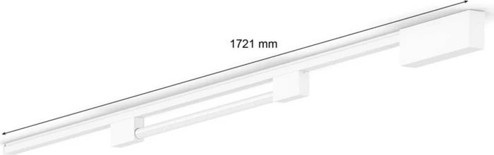 Philips Hue White and Color Ambiance Basis Perifo Schienensystem für die Decke gerade mit 1 Gradient Light Tube kompakt weiß
