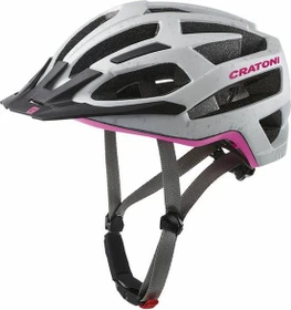 Cratoni C-Flash Helm grey/pink matt