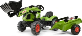 Falk-Toys Claas Baggerlader mit Anhänger