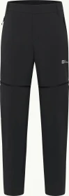 Jack Wolfskin Hikeout Zip Away Zip-Off Hose lang schwarz (Herren)
