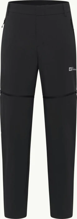 Jack Wolfskin Hikeout Zip Away Zip-Off Hose lang schwarz (Herren)