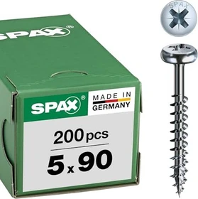 Spax WIROX A9J 4CUT PZ2 Universalschraube, 5x90mm, 200 Stück