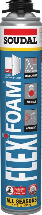Soudal Flexifoam Polyurethan-Montageschaum, 750ml