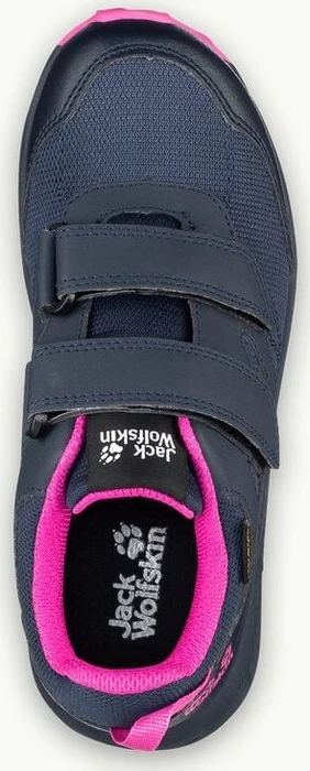 Jack Wolfskin Woodland Texapore Low VC blau/rosa (Junior)
