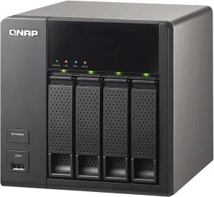 QNAP Turbo Station TS-412, 256MB RAM, 2x RJ-45 1000Base-T, 4x USB-A 2.0