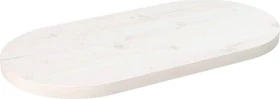 vidaXL ovale Tischplatte 60x30cm weiß