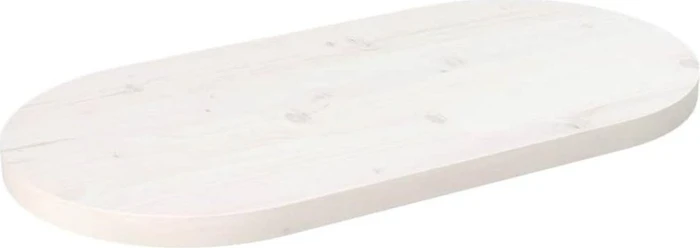 vidaXL ovale Tischplatte 60x30cm weiß
