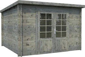 Palmako Ella 8.7m² Gartenhaus grau tauchimprägniert