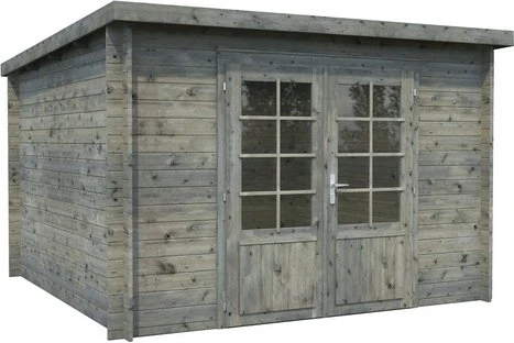 Palmako Ella 8.7m² Gartenhaus grau tauchimprägniert