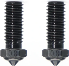 QIDI Druckdüse Stahl gehärtet für X-Smart 3/X-Plus 3/X-Max 3/Q1-Pro 2er-Set, 0.8mm, 2er-Pack