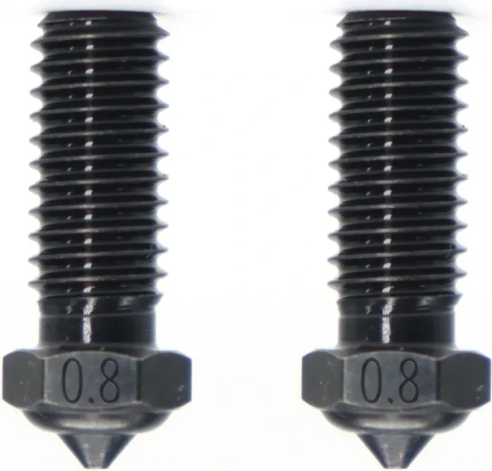 QIDI Druckdüse Stahl gehärtet für X-Smart 3/X-Plus 3/X-Max 3/Q1-Pro 2er-Set, 0.8mm, 2er-Pack