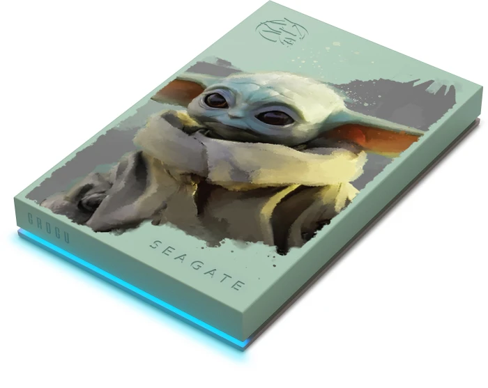 Seagate FireCuda Gaming HDD - Grogu Special Edition, 2TB, +Rescue, USB 3.0 Micro-B