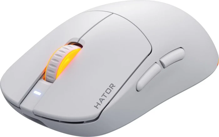 Hator Quasar 3 Wireless Gaming Mouse weiß, USB/Bluetooth