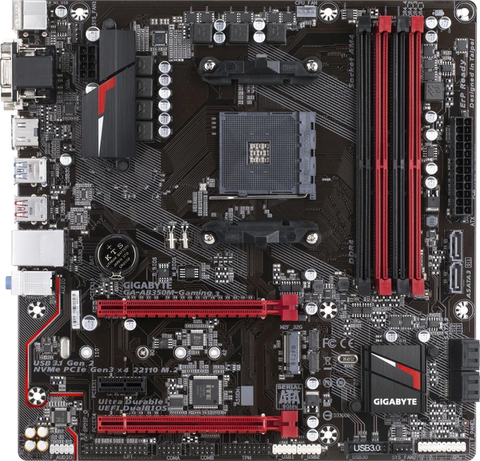 GIGABYTE GA-AB350M-Gaming 3 (AMD AM4)