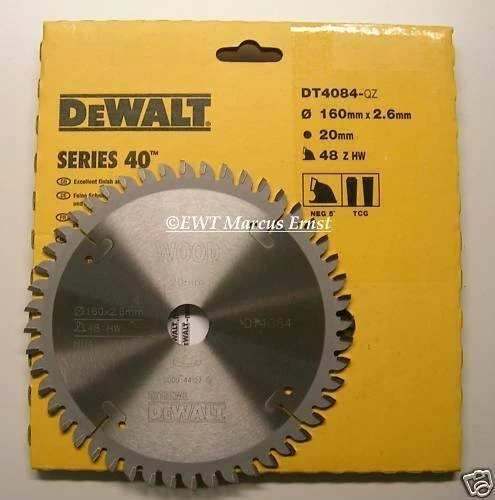 DeWalt DT4084 Extreme Kreissägeblatt 48Z, 160x1.8x20mm, 1 Stück
