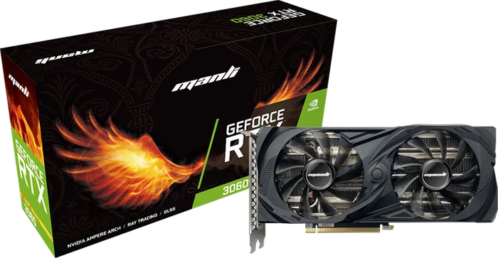 Manli GeForce RTX 3060, 8GB GDDR6, HDMI, 3x DP