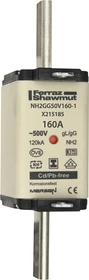 Mersen Sicherungseinsatz DIN NH Standard gG Größe NH2 500VAC 250VDC 160A