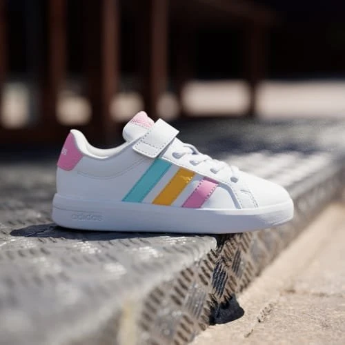 adidas Grand Court 3.0 cloud white/bliss pink/lucid tangerine (Junior)