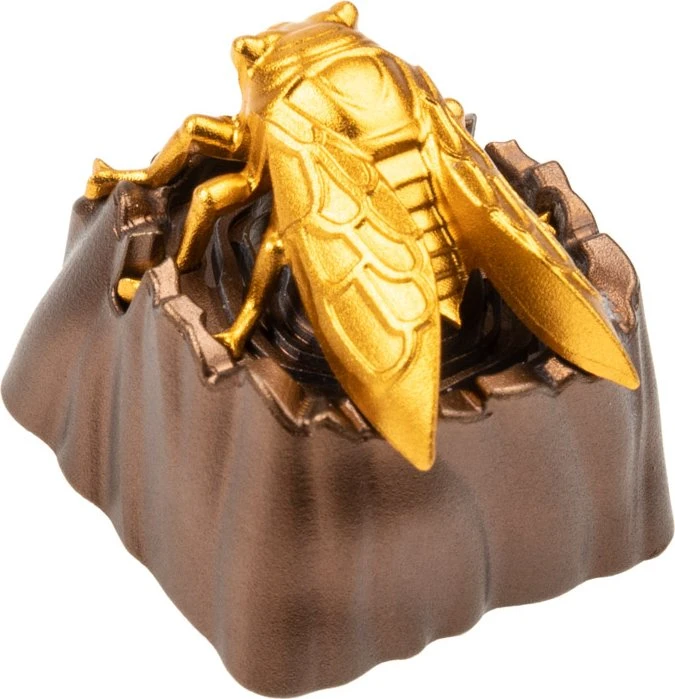 Zomoplus Fantastic Beasts Series Keycap Zikade, Aluminium, braun/gold, 1 Taste