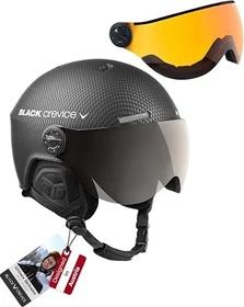Black Crevice Arlberg Helm schwarz carbon