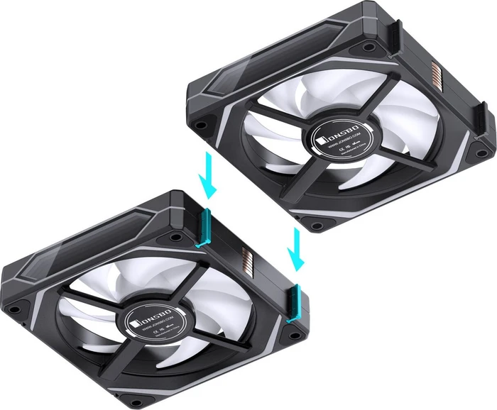 Jonsbo ZL-120BR, schwarz, 120mm, 3er-Pack