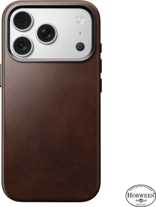 Nomad Traditional Leather Case (Horween) für Apple iPhone 17 Pro rustic brown