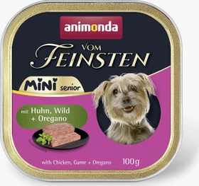 animonda Vom Feinsten Senior Mini, mit Huhn + Wild und Oregano, 3.20kg (32x 100g)