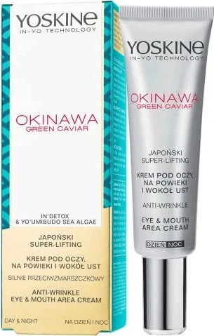 Yoskine Okinawa Green Caviar Anti-wrinkle Eye & Mouth Area Cream, 15ml