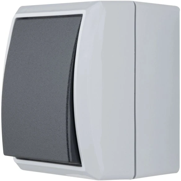 REV Ritter AquaForm Aus-/Wechselschalter AP IP 44, grau