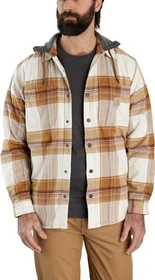 Carhartt Rugged Flex Relaxed Fit Flannel Fleece Lined Hooded Hemd langarm carhartt brown (Herren)