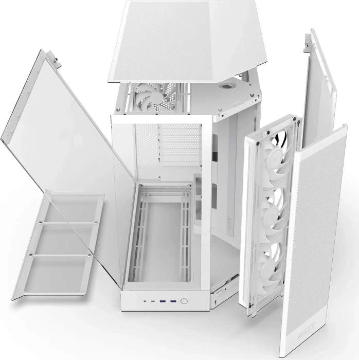 NZXT H9 Flow RGB [2025] White, weiß, Glasfenster