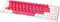 Gamiac TKL69G Gaming Keyboard, weiß/rot, LEDs RGB, Kailh BLUE, USB, DE Vorschaubild